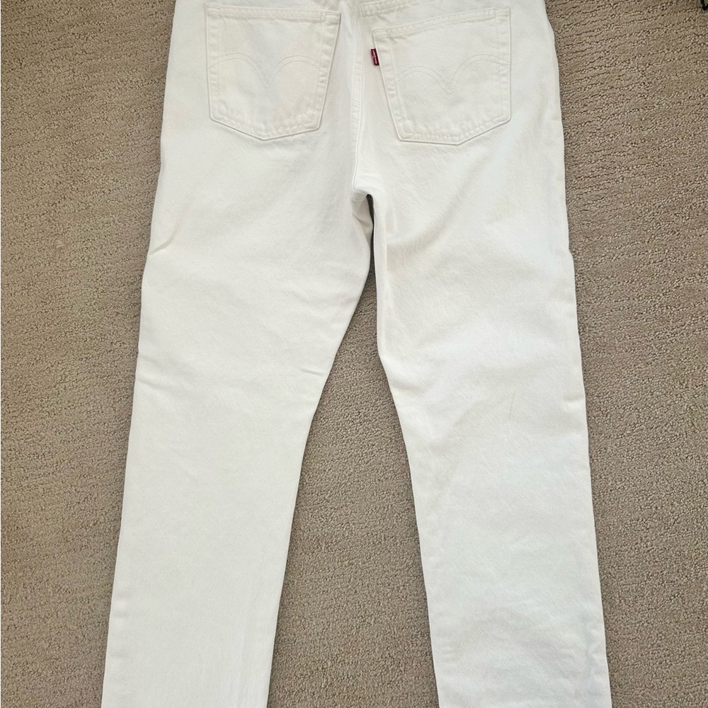 Levi’s 501 White Jeans 28x32 - Picture 5 of 11